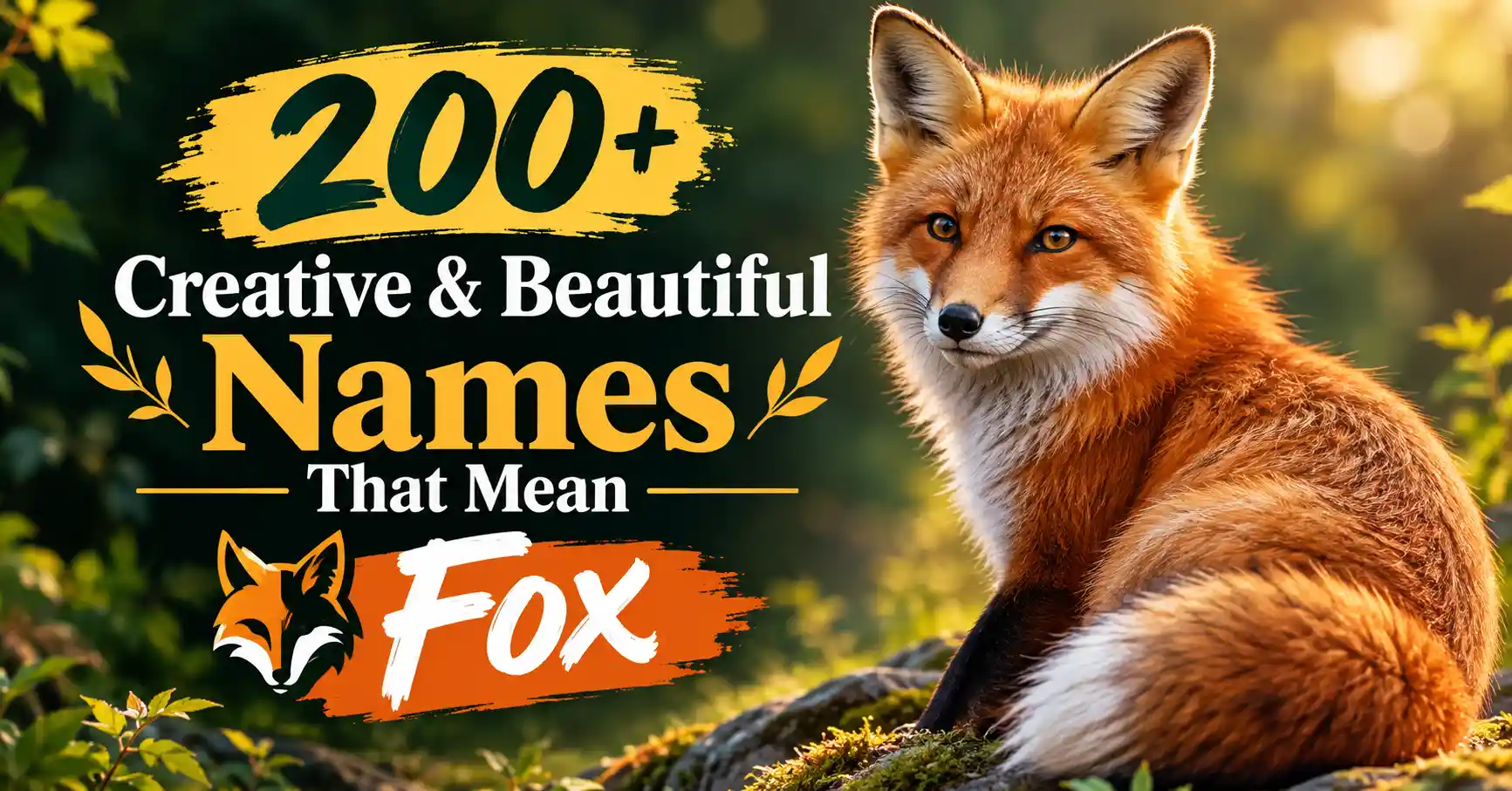 200+ Creative & Beautiful Names That Mean Fox