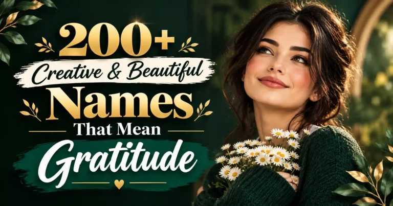 200+ Creative & Beautiful Names That Mean Gratitude