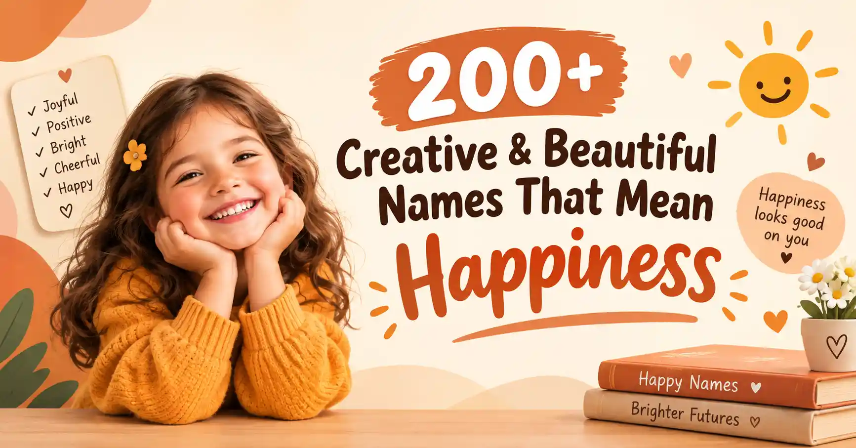 200+ Creative & Beautiful Names That Mean Happiness