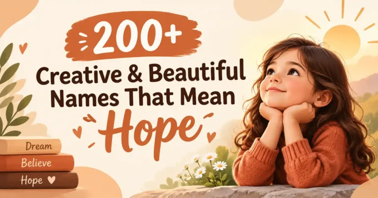 200+ Creative & Beautiful Names That Mean Hope