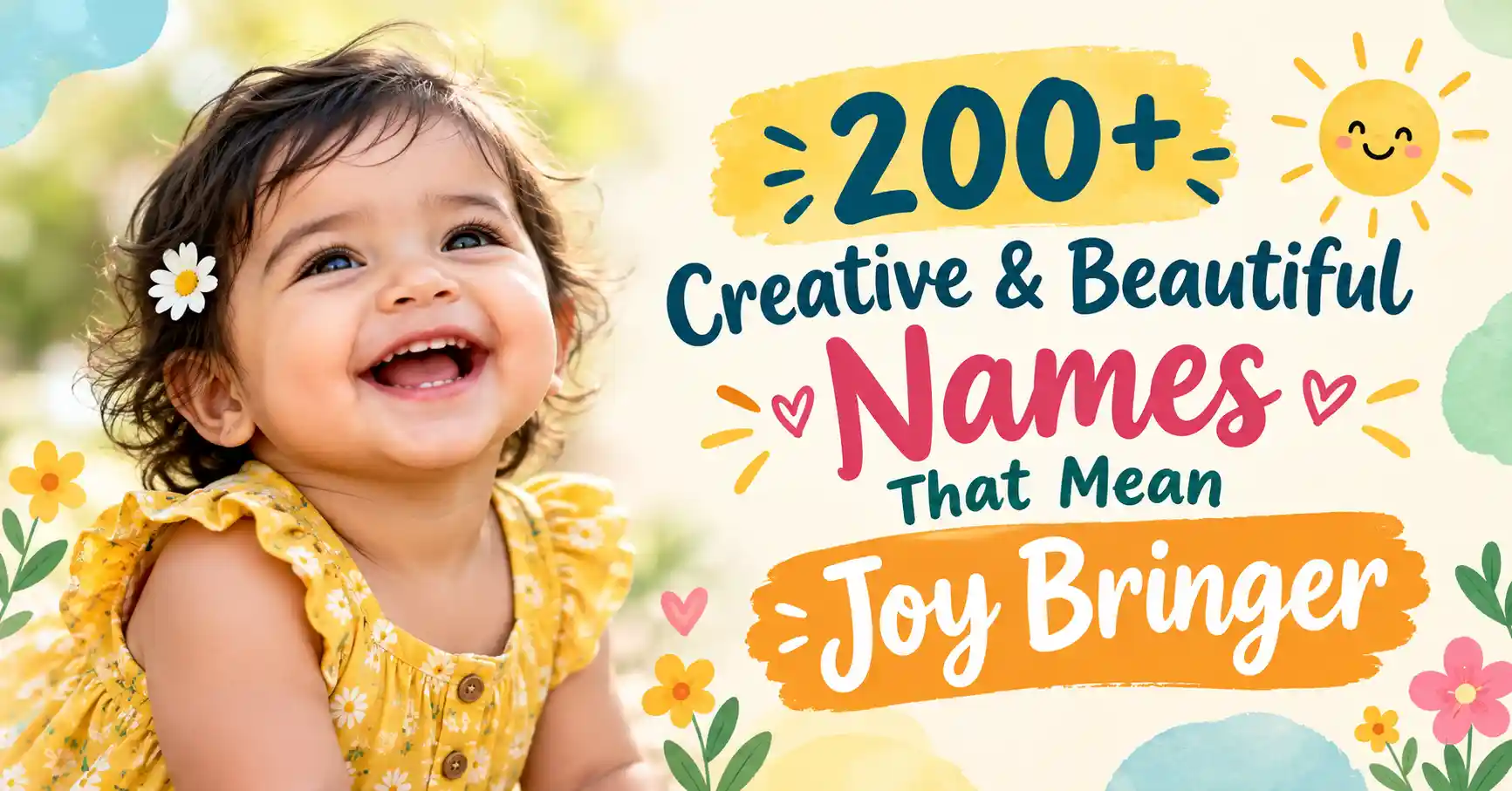 200+ Creative & Beautiful Names That Mean Joy Bringer