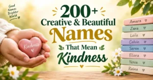 200+ Creative & Beautiful Names That Mean Kindness