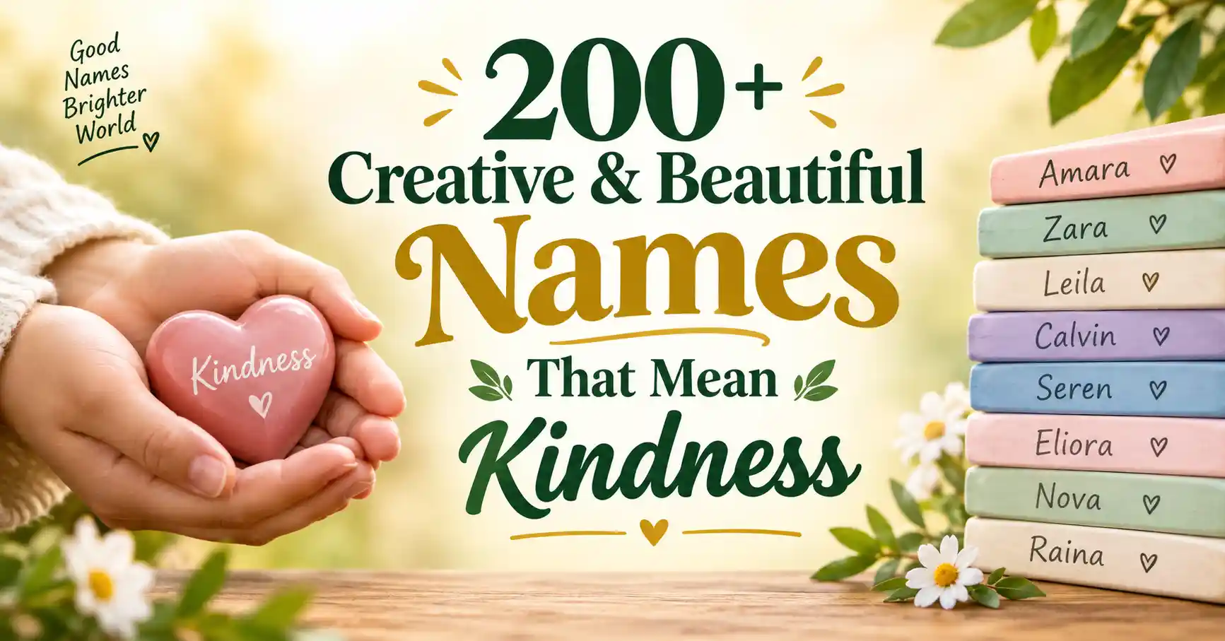 200+ Creative & Beautiful Names That Mean Kindness