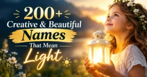 200+ Creative & Beautiful Names That Mean Light