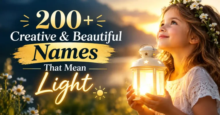 200+ Creative & Beautiful Names That Mean Light