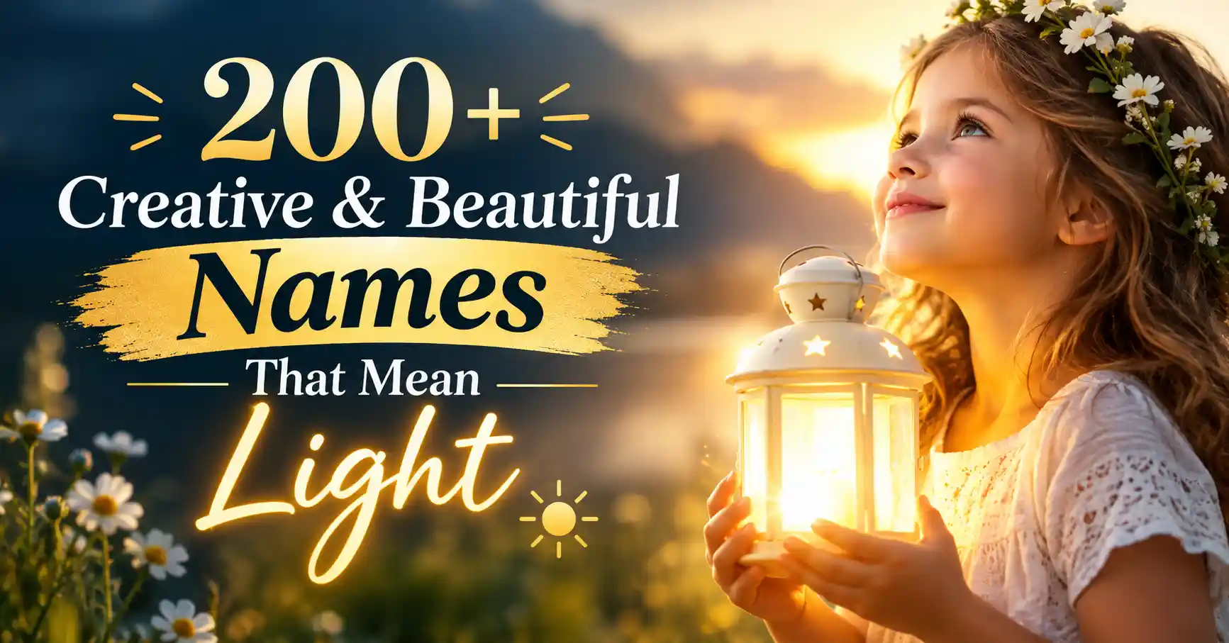 200+ Creative & Beautiful Names That Mean Light
