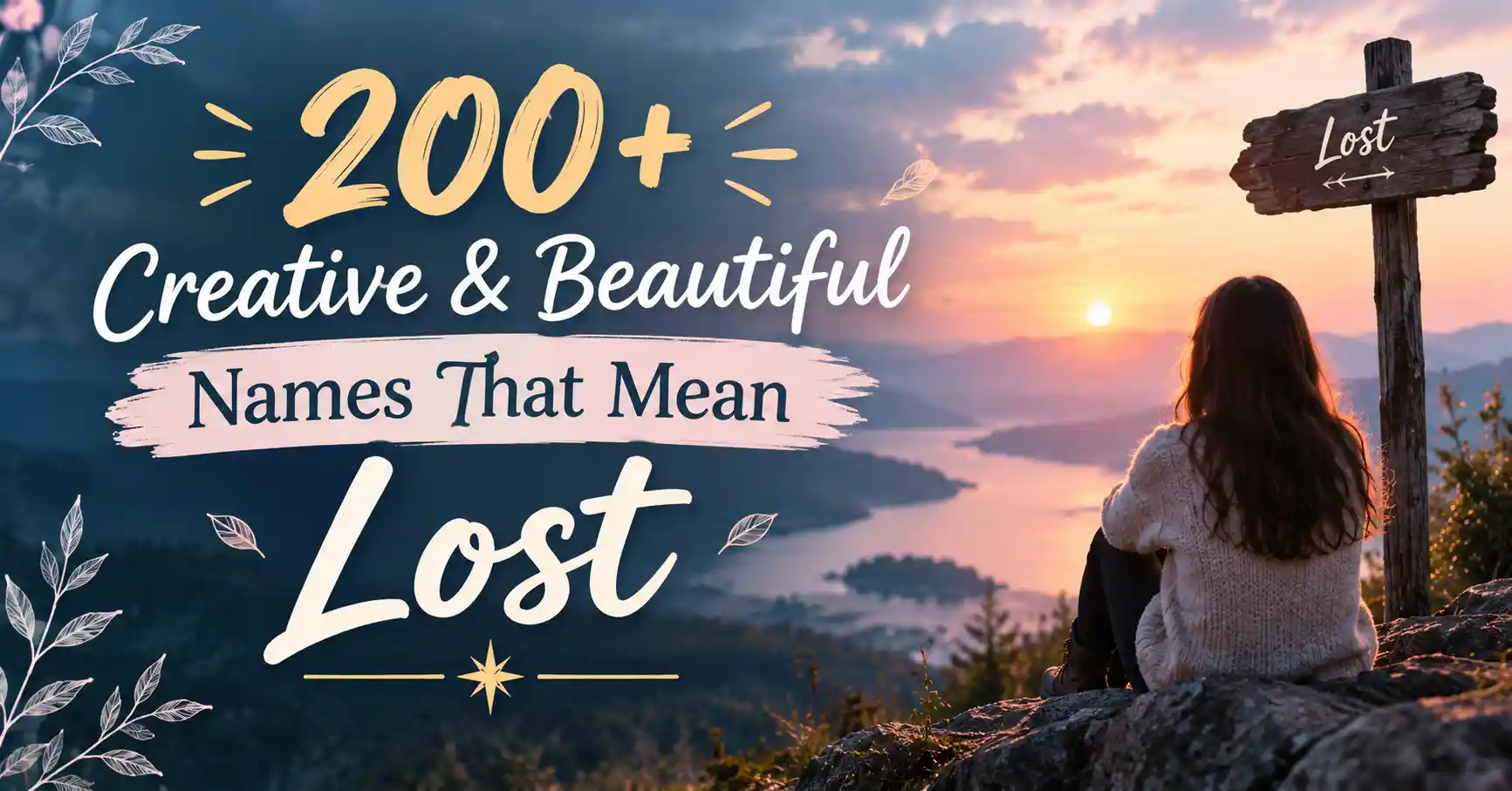 200+ Creative & Beautiful Names That Mean Lost