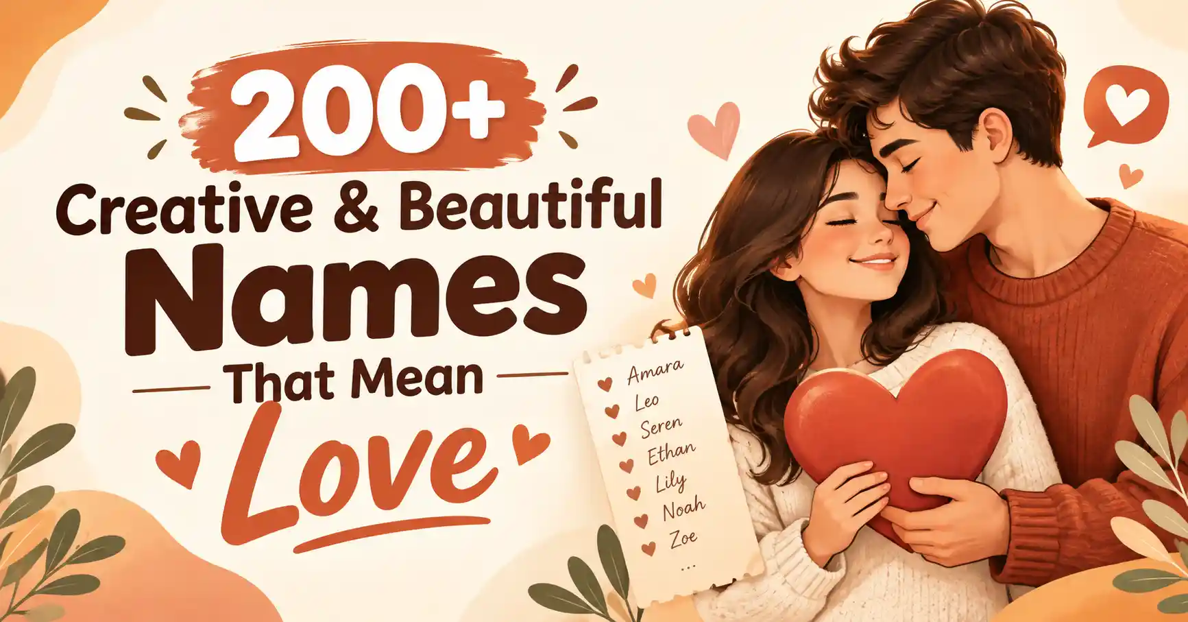 200+ Creative & Beautiful Names That Mean Love