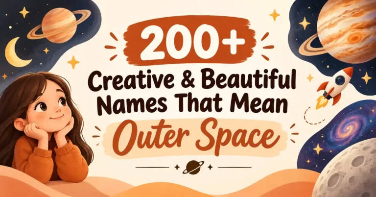 200+ Creative & Beautiful Names That Mean Outer Space