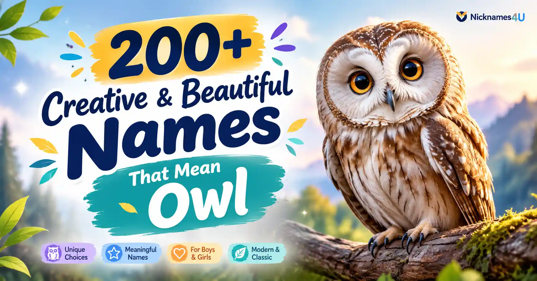 200+ Creative & Beautiful Names That Mean Owl