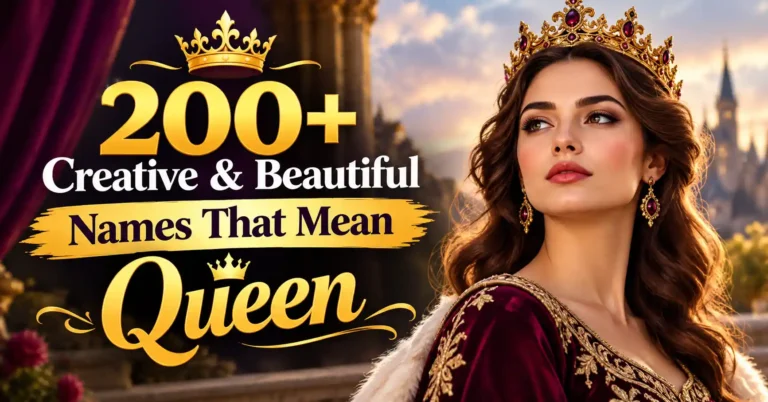 200+ Creative & Beautiful Names That Mean Queen
