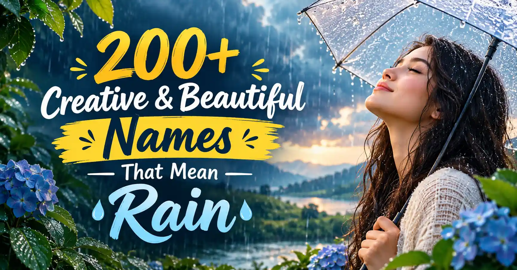 200+ Creative & Beautiful Names That Mean Rain