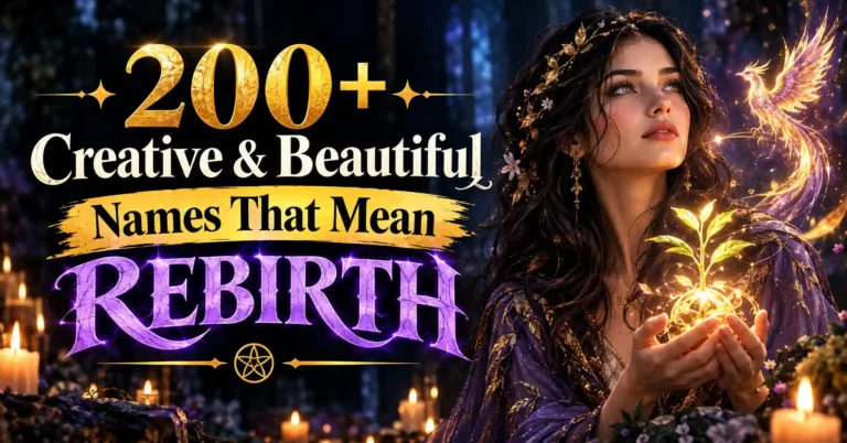 200+ Creative & Beautiful Names That Mean Rebirth