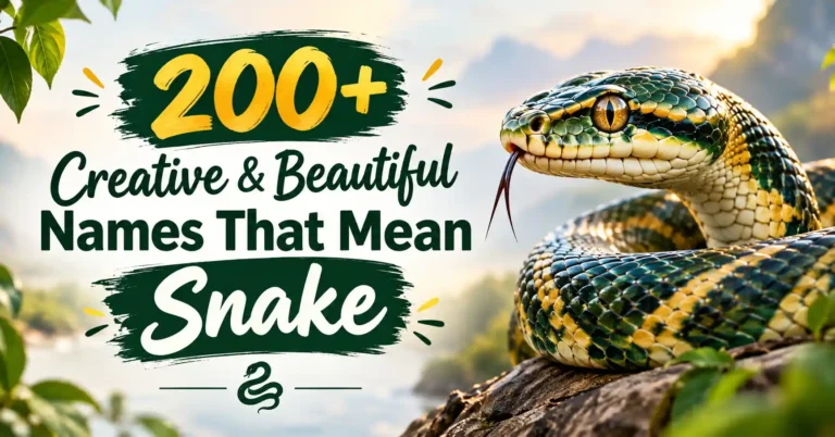 200+ Creative & Beautiful Names That Mean Snake