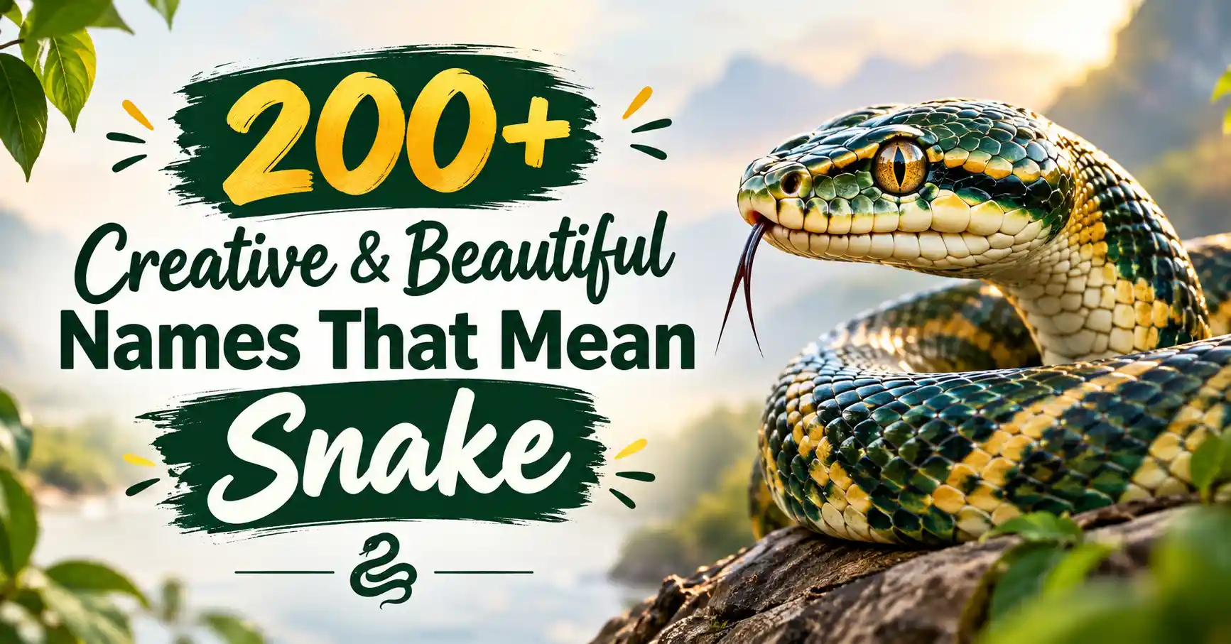200+ Creative & Beautiful Names That Mean Snake