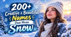 200+ Creative & Beautiful Names That Mean Snow