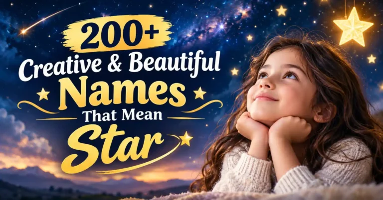 200+ Creative & Beautiful Names That Mean Star