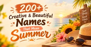 200+ Creative & Beautiful Names That Mean Summer