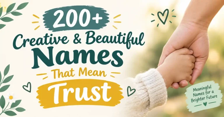 200+ Creative & Beautiful Names That Mean Trust