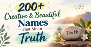 200+ Creative & Beautiful Names That Mean Truth