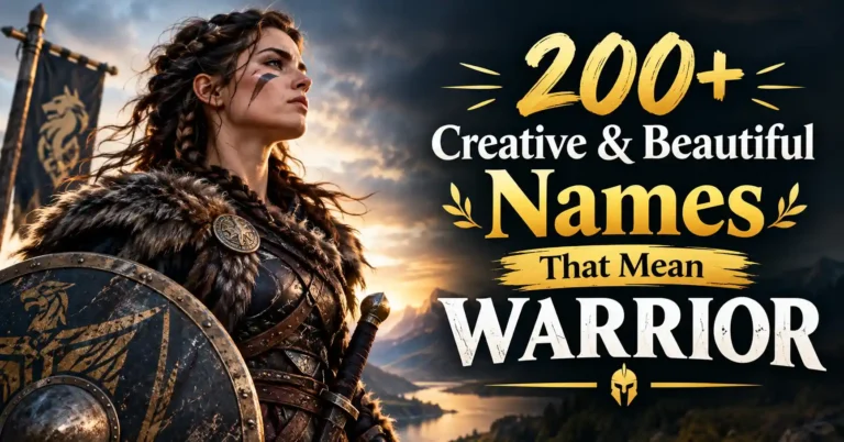 200+ Creative & Beautiful Names That Mean Warrior