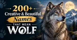200+ Creative & Beautiful Names That Mean Wolf