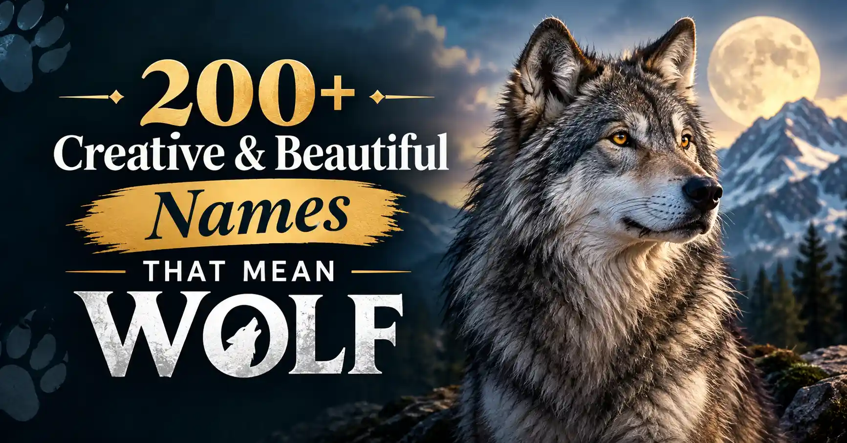 200+ Creative & Beautiful Names That Mean Wolf