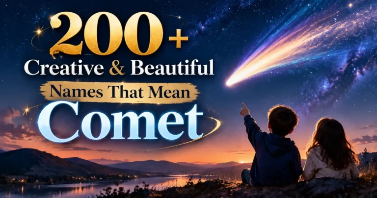 200+ Creative & Beautiful Names That Mean Comet