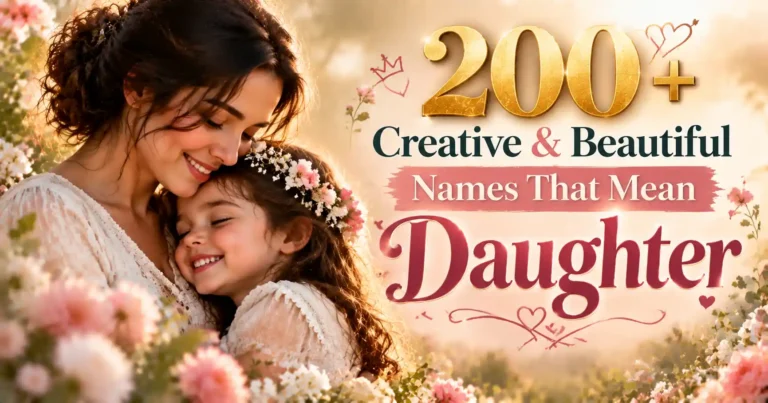 200+ Creative & Beautiful Names That Mean Daughter