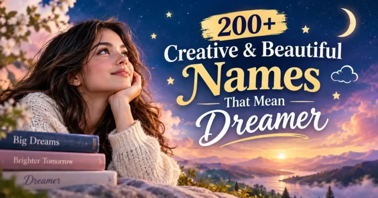 200+ Creative & Beautiful Names That Mean Dreamer