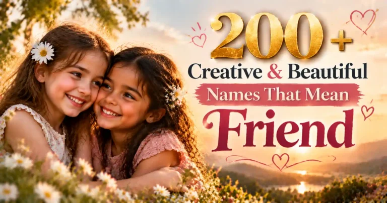 200+ Creative & Beautiful Names That Mean Friend