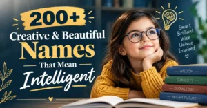 200+ Creative & Beautiful Names That Mean Intelligent