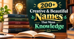200+ Creative & Beautiful Names That Mean Knowledge