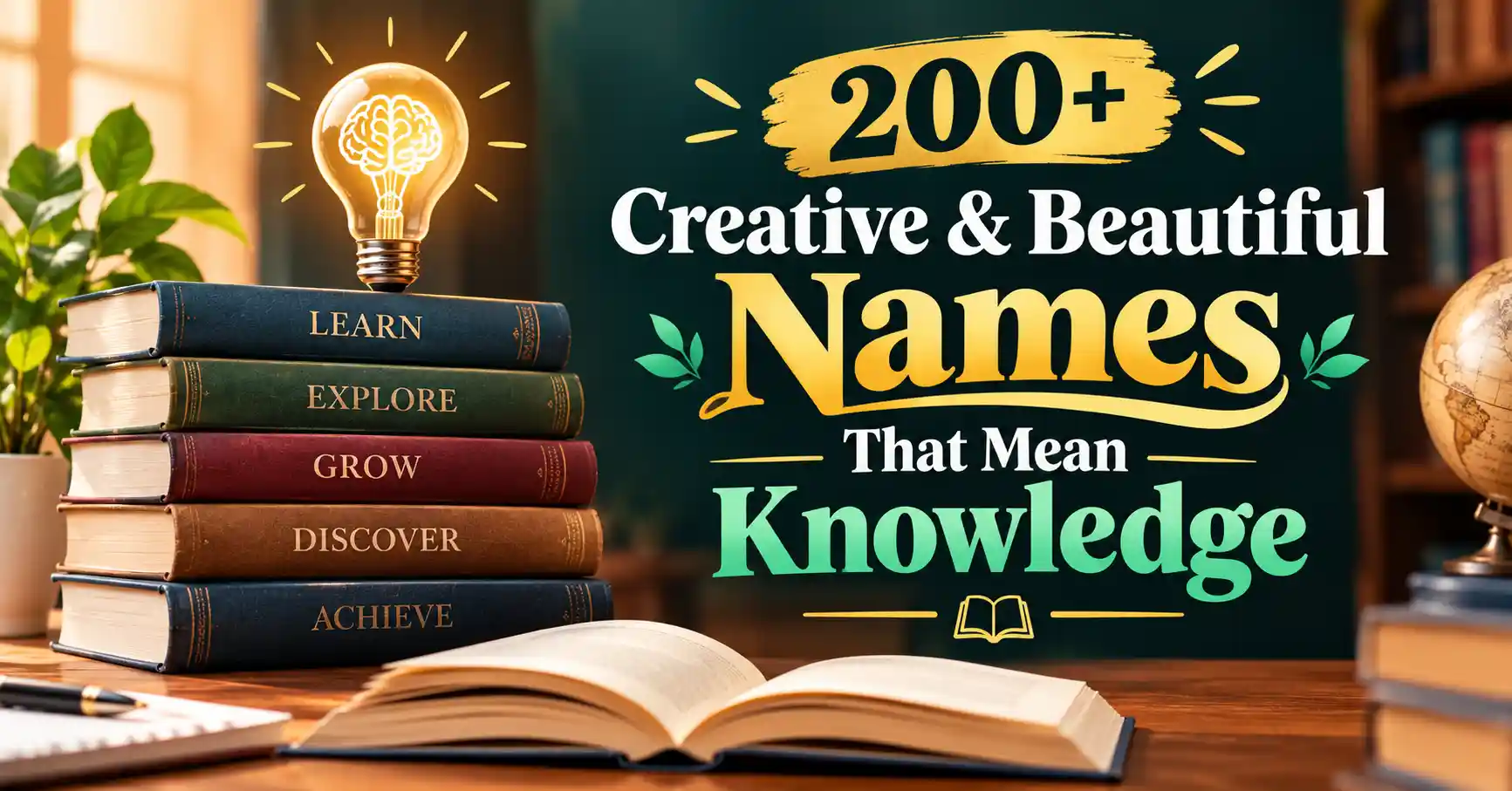 200+ Creative & Beautiful Names That Mean Knowledge