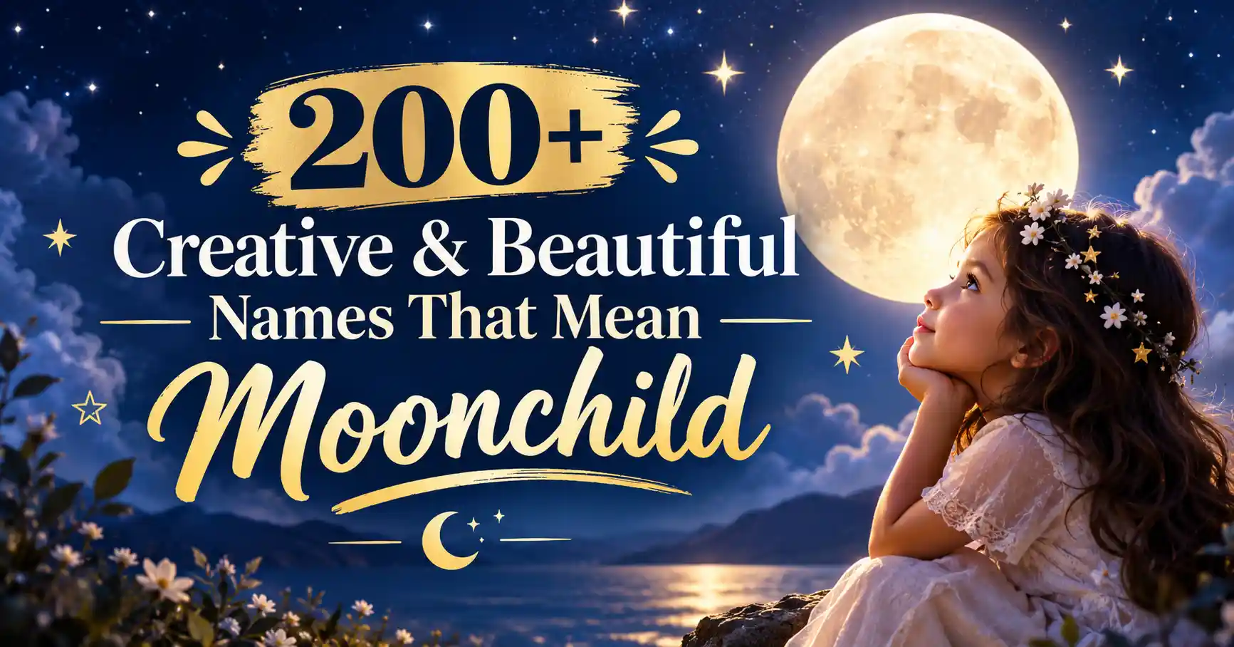 200+ Creative & Beautiful Names That Mean Moonchild