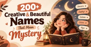 200+ Creative & Beautiful Names That Mean Mystery