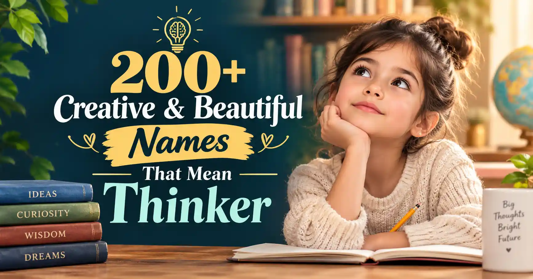 200+ Creative & Beautiful Names That Mean Thinker