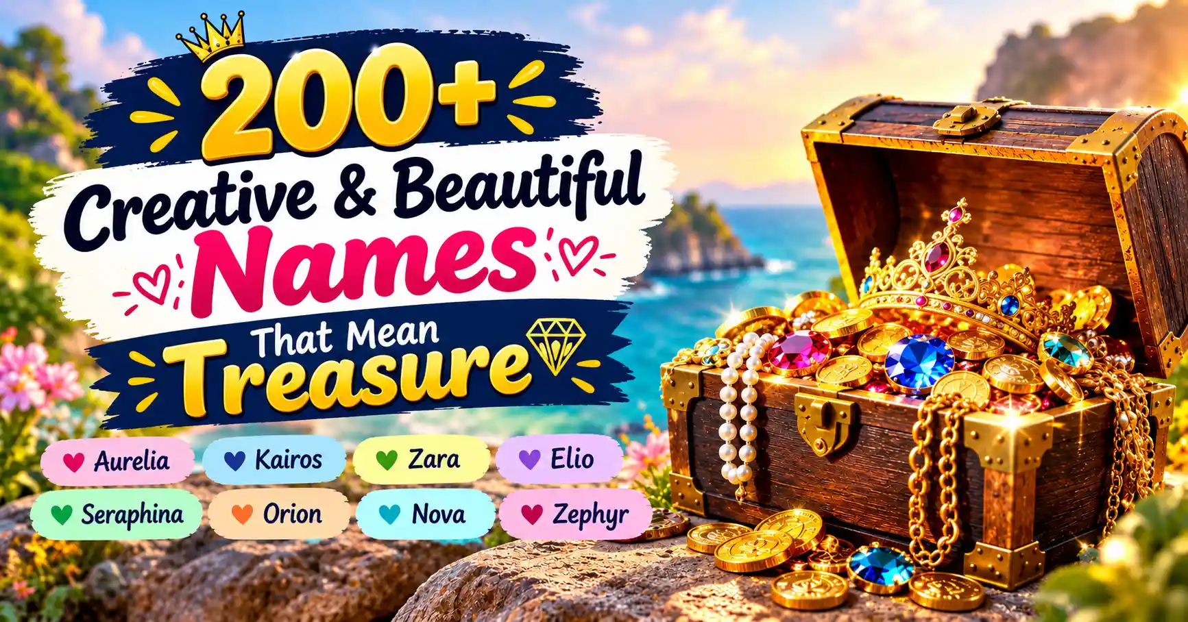 200+ Creative & Beautiful Names That Mean Treasure