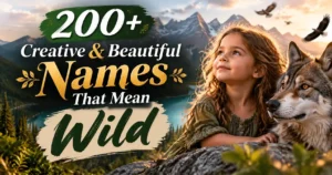 200+ Creative & Beautiful Names That Mean Wild